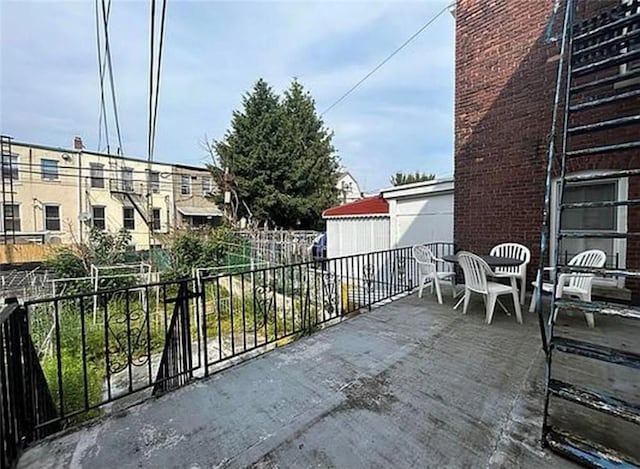 1711 Bay Ridge Parkway, Brooklyn, NY 11204 - view of patio / terrace with outdoor dining area and a balcony
