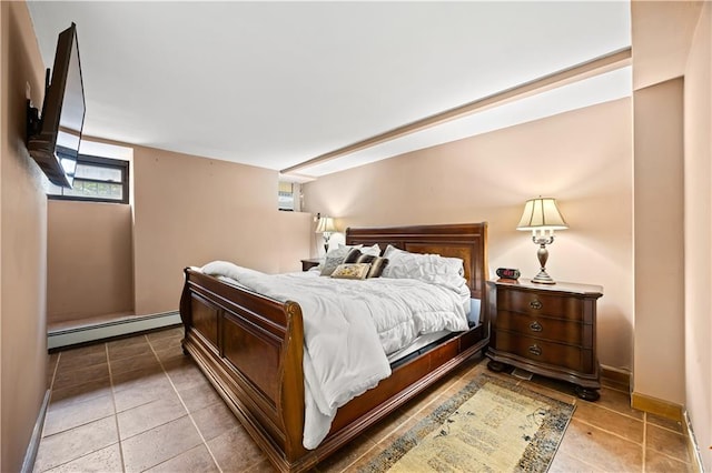 680 81st St Unit 1B, Brooklyn, NY 11228 - tiled bedroom with a baseboard radiator