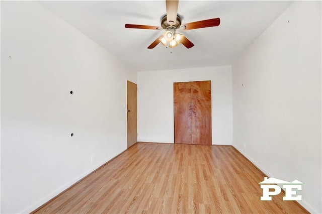 5709 Fillmore Ave, Brooklyn, NY 11234 - unfurnished bedroom featuring wood finished floors, a closet, baseboards, and a ceiling fan