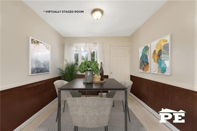5709 Fillmore Ave, Brooklyn, NY 11234 - dining room with a wainscoted wall