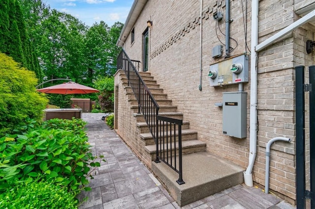 476 Hargold Ave, Staten Island, NY 10309 - property entrance featuring brick siding