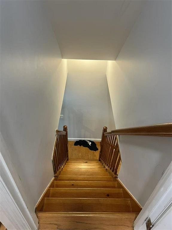 1711 E 36th St, Brooklyn, NY 11234 - staircase featuring hardwood / wood-style floors