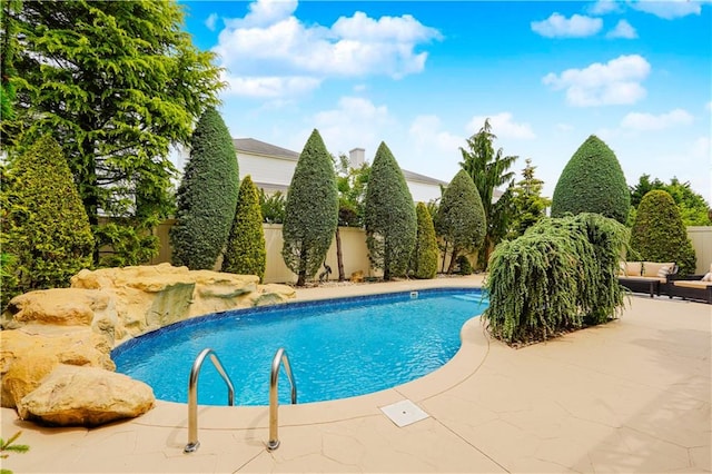 237 Swinnerton St, Staten Island, NY 10307 - view of swimming pool with a patio area and a fenced backyard