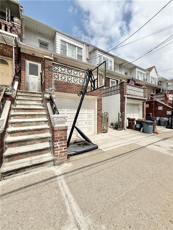 1641 82nd St, Brooklyn, NY 11214 - multi unit property featuring an attached garage and brick siding