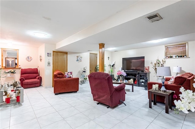 27 Bascom Pl, Staten Island, NY 10314 - living area featuring light tile patterned floors