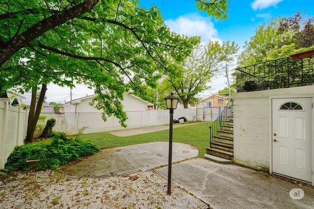 68 Trent St, Staten Island, NY 10308 - fenced backyard with a patio area