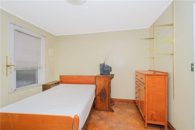 660 85th St, Brooklyn, NY 11228 - bedroom with crown molding and baseboards