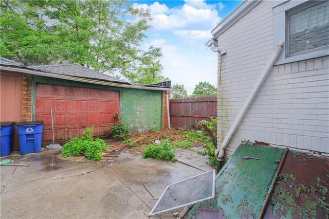 660 85th St, Brooklyn, NY 11228 - view of patio featuring an outbuilding