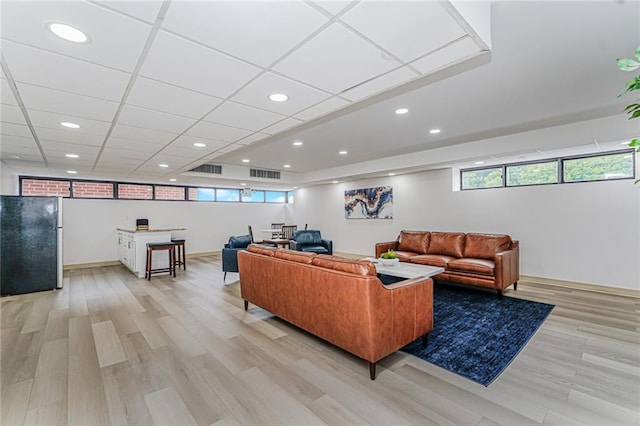755 Narrows Rd N Unit 602, Staten Island, NY 10304 - living area with light wood-type flooring and recessed lighting