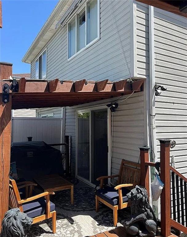 2054 Richomond Ave, New Springville, NY 10314 - back of house with a pergola
