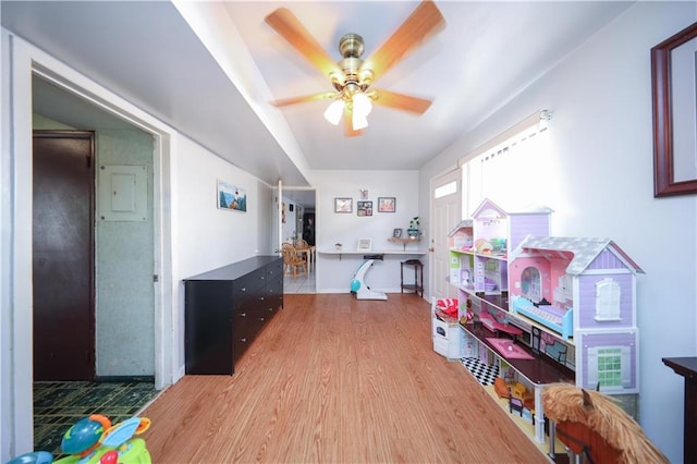 53 Marisa Cir, Staten Island, NY 10309 - home office with wood finished floors and a ceiling fan