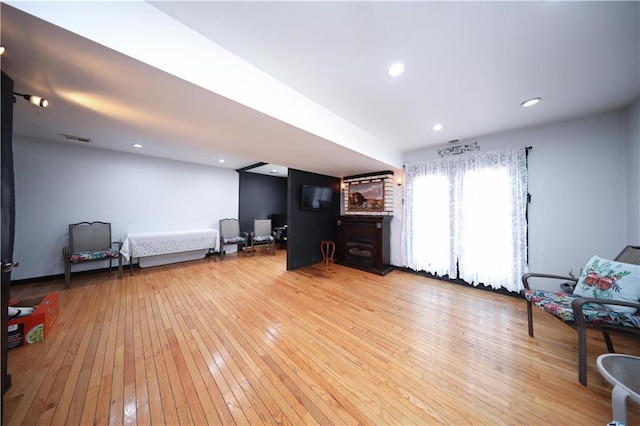 53 Marisa Cir, Staten Island, NY 10309 - living room featuring light wood-style flooring and recessed lighting