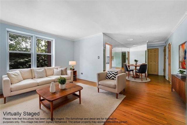 394 Avenue S Unit 2E, Brooklyn, NY 11223 - living room with ornamental molding and wood finished floors