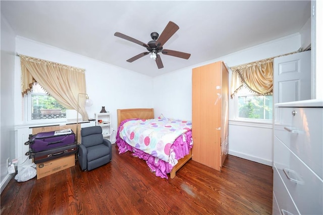 50 Glenwood Ave, Staten Island, NY 10301 - bedroom with wood finished floors, a ceiling fan, and ornamental molding