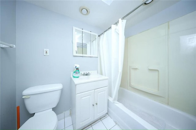 8669 15th Ave, Brooklyn, NY 11228 - bathroom featuring vanity, tile patterned flooring, and shower / tub combo with curtain