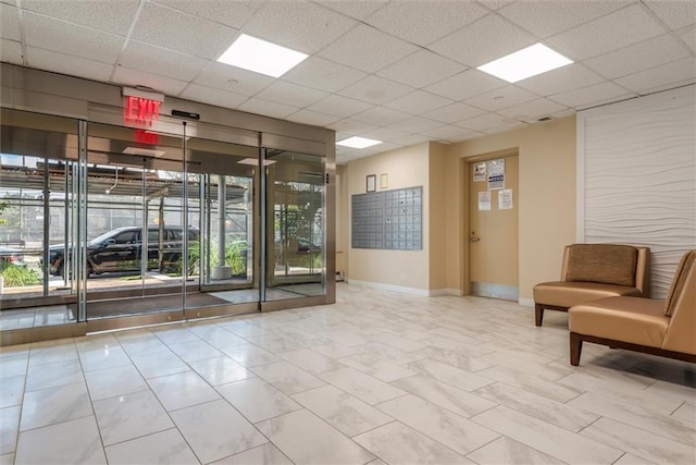 221 Bch 80th St Unit 4F, Rockaway Beach, NY 11693 - building lobby with a paneled ceiling