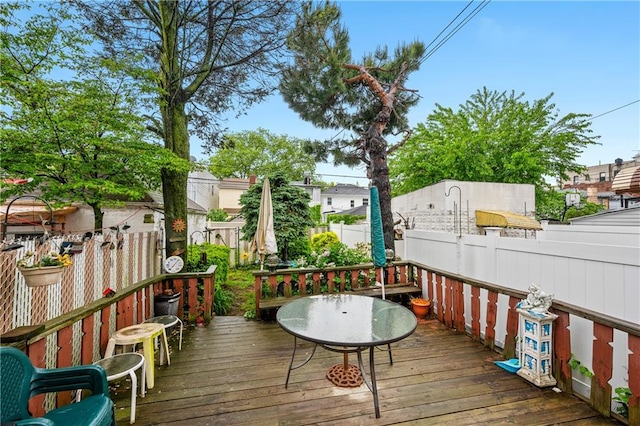 1640 W 1st St, Brooklyn, NY 11223 - deck featuring a fenced backyard