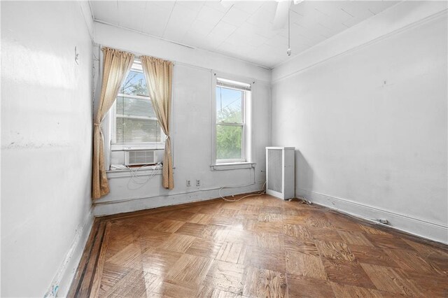 1640 W 1st St, Brooklyn, NY 11223 - empty room with baseboards and cooling unit