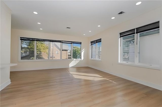 1206 E 9th St, Brooklyn, NY 11230 - unfurnished room with light wood-type flooring, recessed lighting, and baseboards