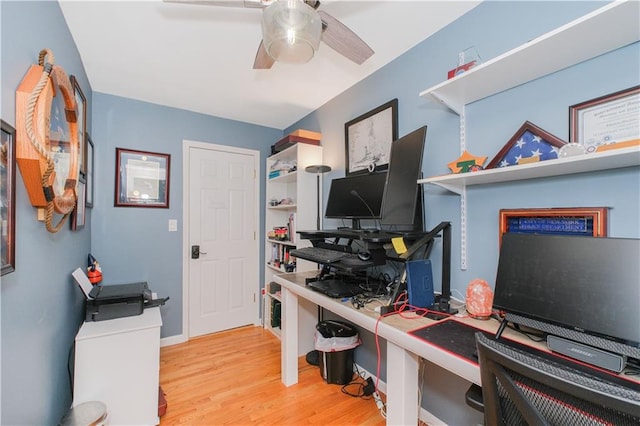 5 Haywood St, Staten Island, NY 10307 - office space with wood finished floors and a ceiling fan
