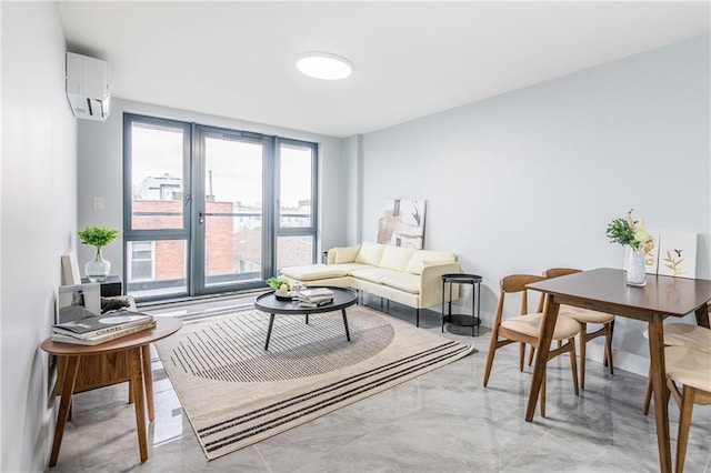 811 45th St Unit 5B, Brooklyn, NY 11220 - living room featuring a wall unit AC
