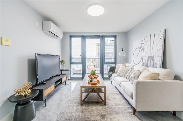 811 45th St Unit 5B, Brooklyn, NY 11220 - living room with a wall mounted AC