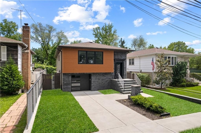 164 Railroad St, Staten Island, NY 10312 - view of front of house with concrete driveway, brick siding, and an attached garage