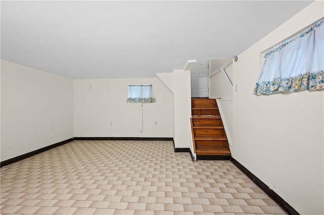 1347 E 57th St, Brooklyn, NY 11234 - bonus room featuring stairs and baseboards