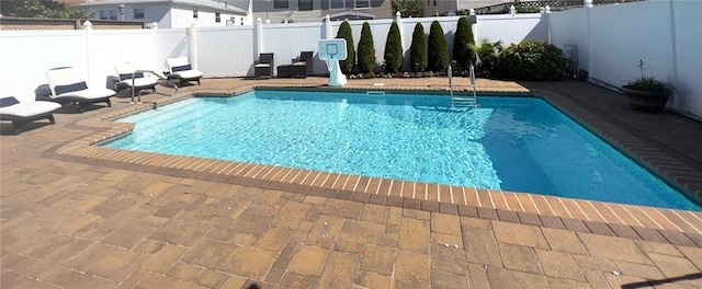 85 Loring Ave, Staten Island, NY 10312 - view of swimming pool featuring a fenced backyard and a patio