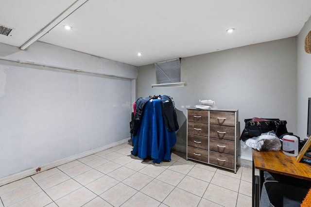 32 Brighton 2nd Pl, Brooklyn, NY 11235 - miscellaneous room with light tile patterned floors and recessed lighting