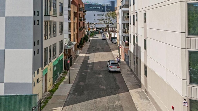32 Brighton 2nd Pl, Brooklyn, NY 11235 - view of asphalt alley with a view of city