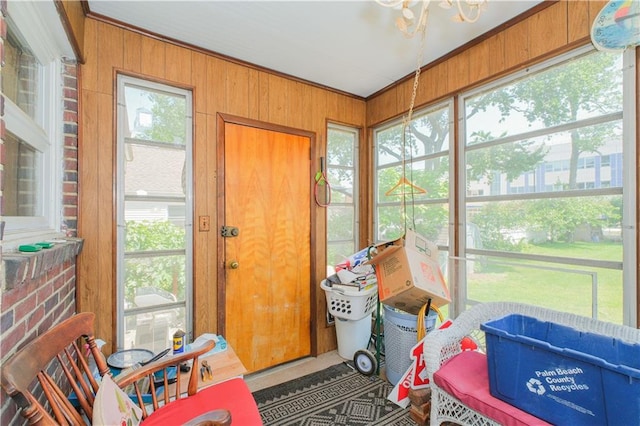 4070 Victory Blvd, Staten Island, NY 10314 - sunroom with a chandelier