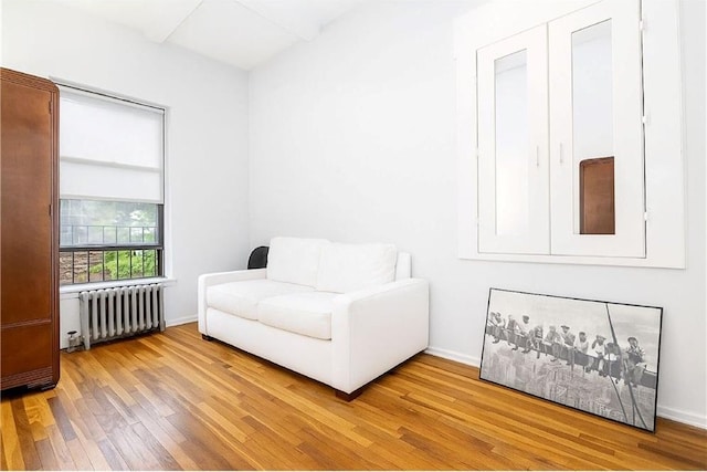 41 Jane St Unit 5B, New York, NY 10014 - sitting room with radiator heating unit and wood finished floors