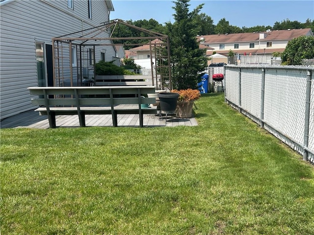 30 Regis Dr Unit 76, Staten Island, NY 10314 - view of green lawn with a deck