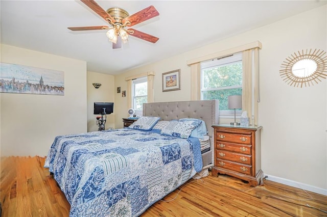 46 Mosely Ave, Staten Island, NY 10312 - bedroom with wood finished floors and a ceiling fan