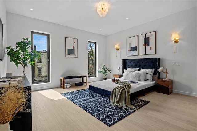 320 10th St, Brooklyn, NY 11215 - bedroom featuring light wood-style floors and recessed lighting