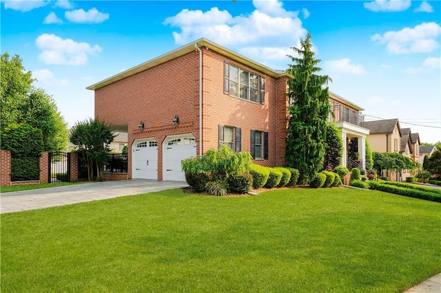 274 S Railroad St, Staten Island, NY 10312 - view of front of property with an attached garage, driveway, and brick siding