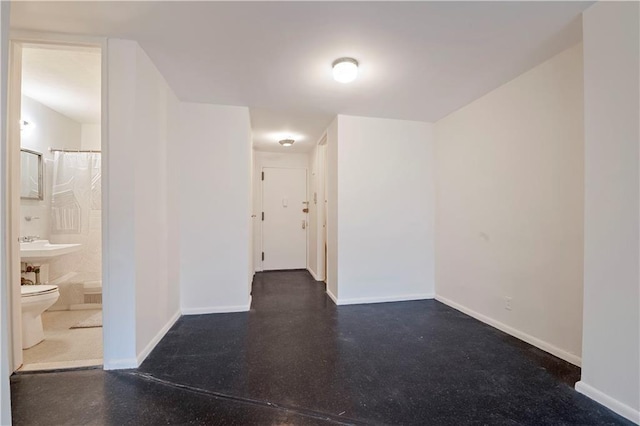 185 Hall St Unit 614, Brooklyn, NY 11205 - hall with baseboards