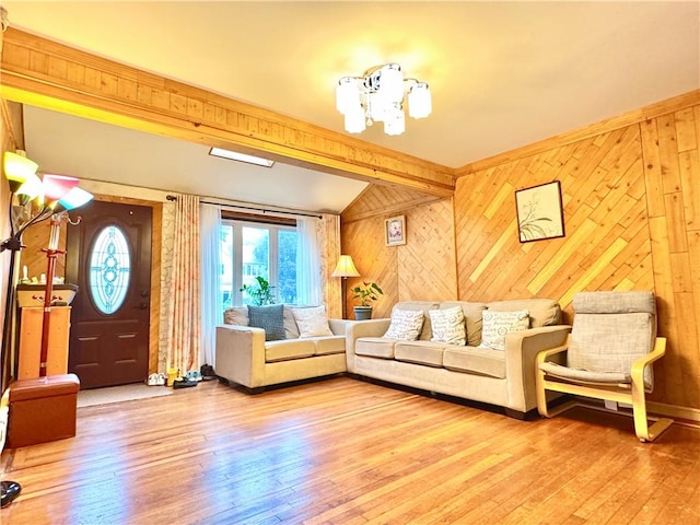 3516 Fillmore Ave, Brooklyn, NY 11234 - living room with wooden walls and wood-type flooring