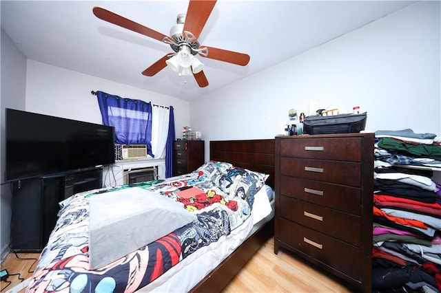 1296 E 54th St, Brooklyn, NY 11234 - bedroom with light wood-style floors and a ceiling fan
