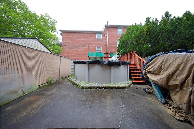 1296 E 54th St, Brooklyn, NY 11234 - view of patio / terrace featuring stairway