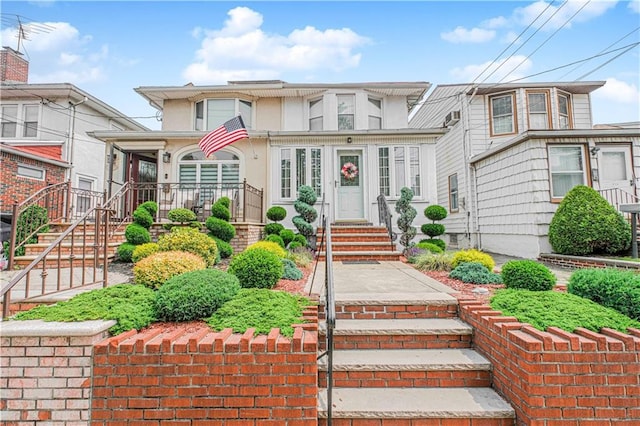 977 80th St, Brooklyn, NY 11228 - view of front of house with stucco siding