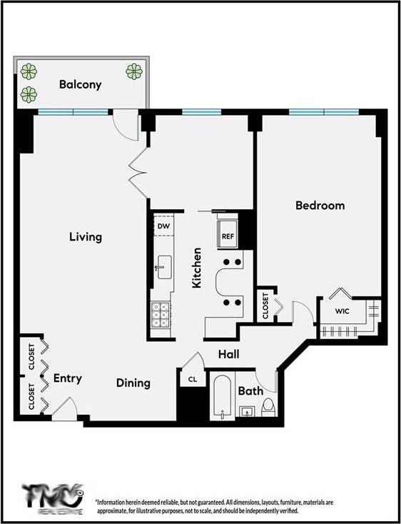 35 Seacoast Ter Unit 8A, Brooklyn, NY 11235 - view of floor plan / room layout