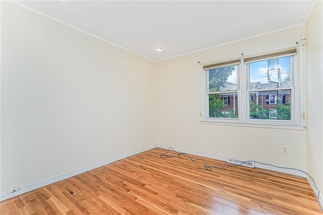 161 Ravenhurst Ave, Staten Island, NY 10310 - empty room featuring light wood finished floors and crown molding
