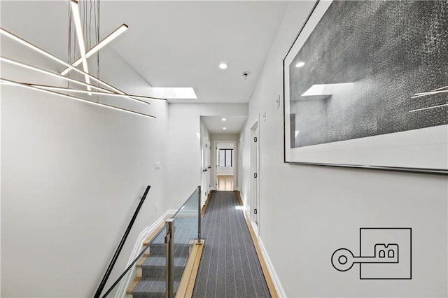 1168 E 12th St, Brooklyn, NY 11230 - hallway featuring carpet floors and recessed lighting