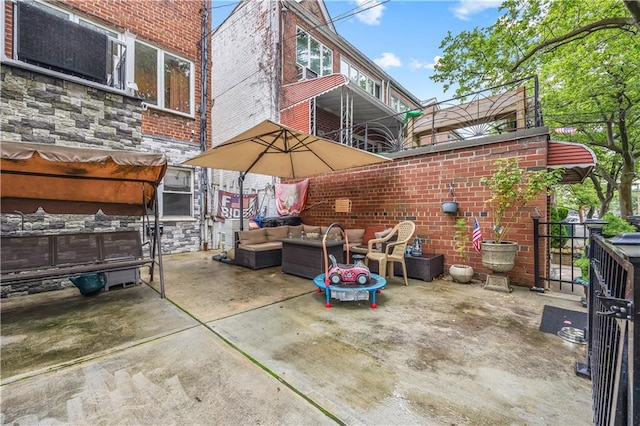 2426 Bragg St, Brooklyn, NY 11235 - view of patio / terrace with an outdoor hangout area