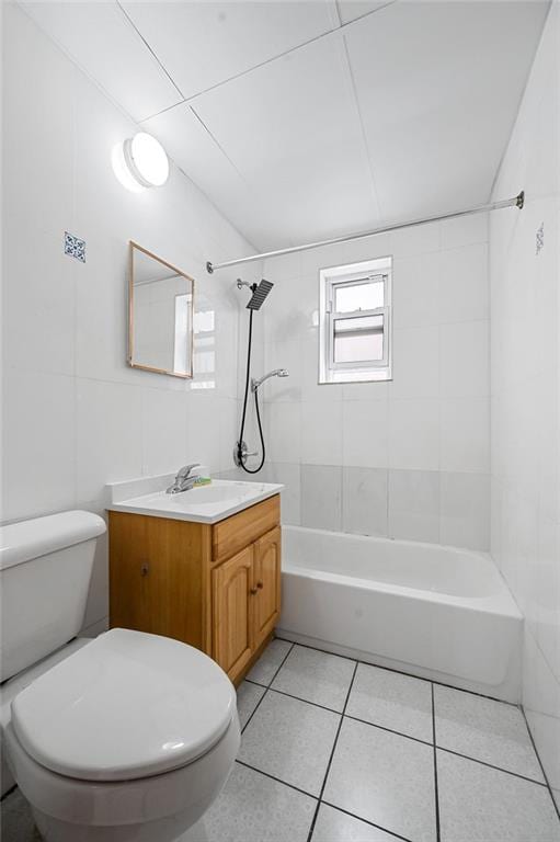 8309 19th Ave, Brooklyn, NY 11214 - bathroom featuring vanity, bathing tub / shower combination, and tile patterned flooring