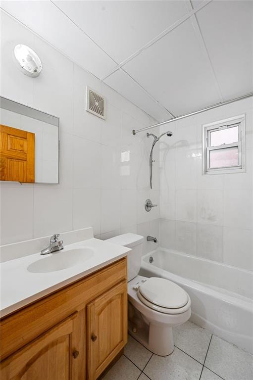 8309 19th Ave, Brooklyn, NY 11214 - bathroom with vanity, bathtub / shower combination, and tile patterned floors