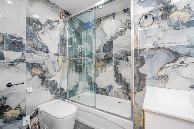 590 E 83rd St, Brooklyn, NY 11236 - full bath featuring bath / shower combo with glass door and vanity