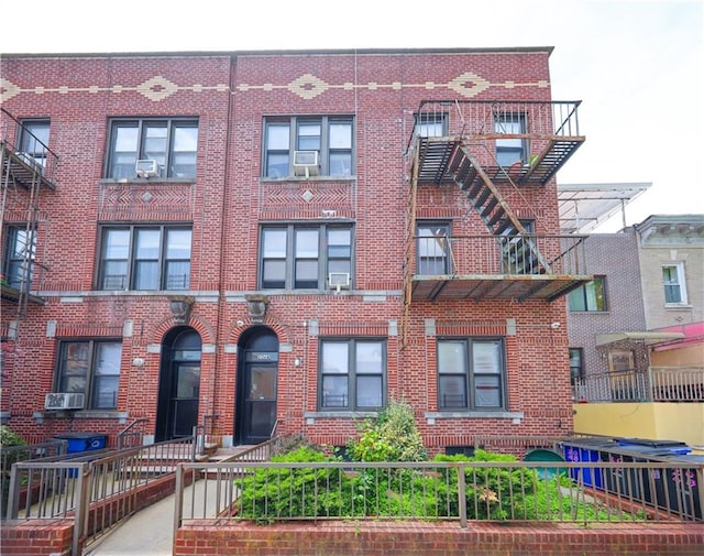 2048 77th St, Brooklyn, NY 11214 - view of property featuring a fenced front yard